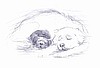 Sandy and the puppy